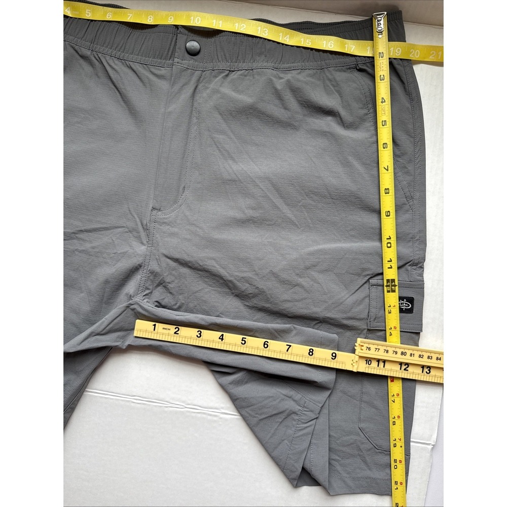 Reel Life men's gray comfort waist shorts size XXL line utility pockets - Picture 9 of 9